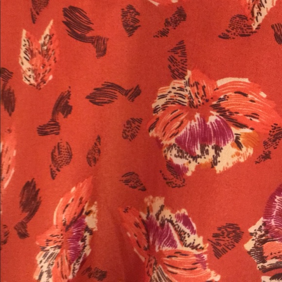 Cute orange blouse top - Picture 2 of 3